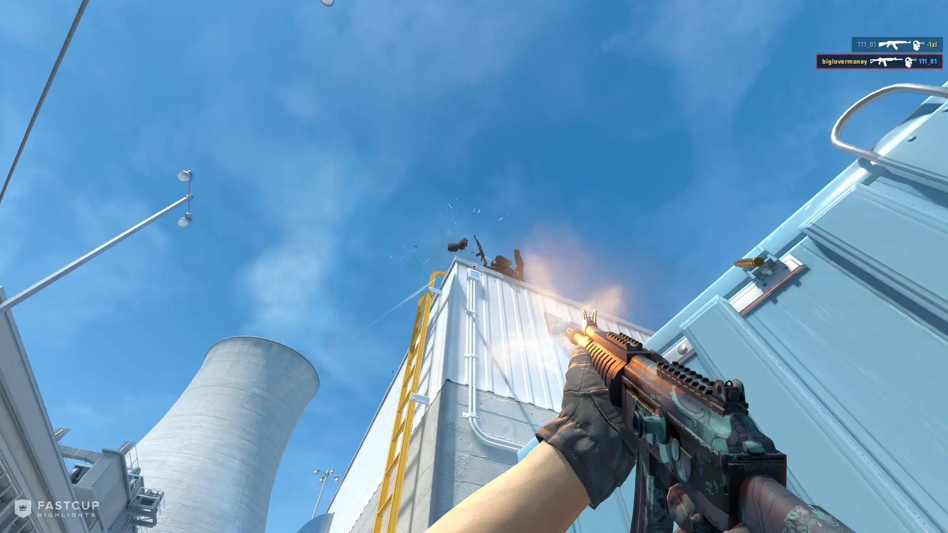 1v3 clutch with AK-47 and Galil AR | FASTCUP