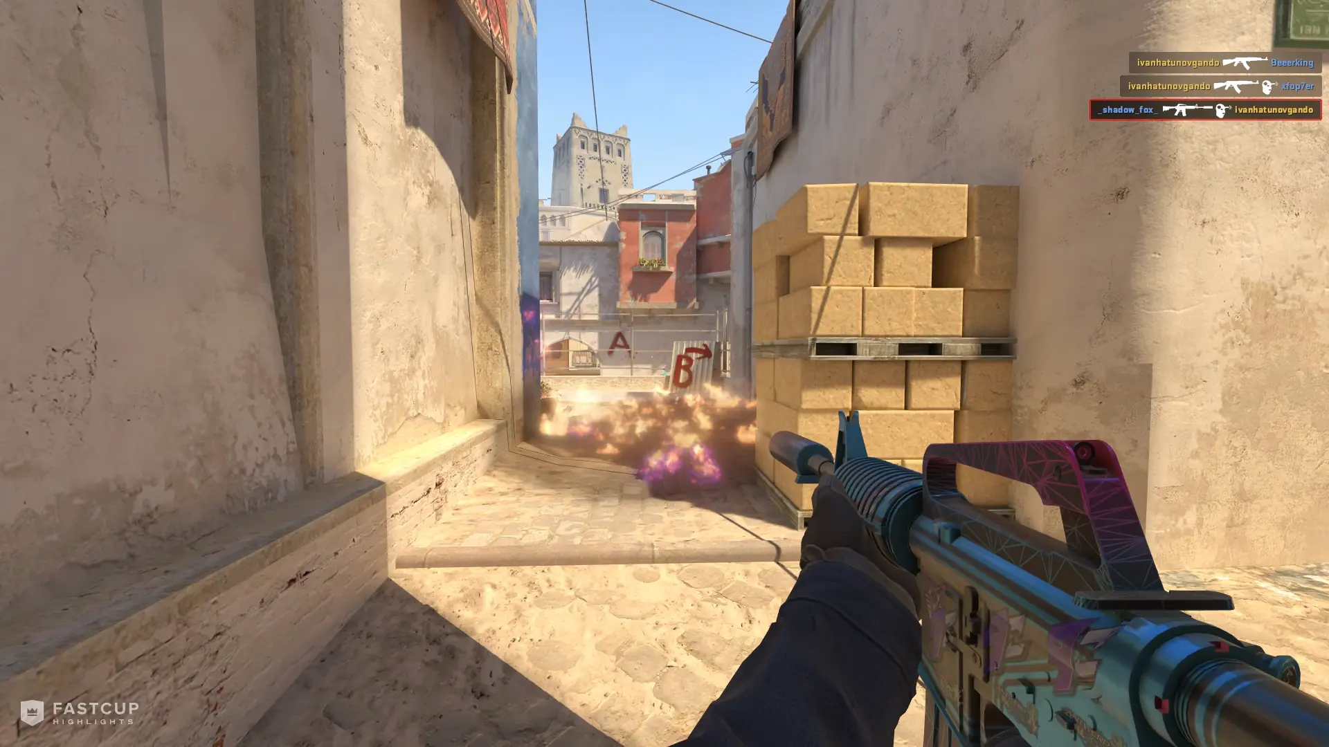 2K and 1v3 clutch with M4A1-S | FASTCUP