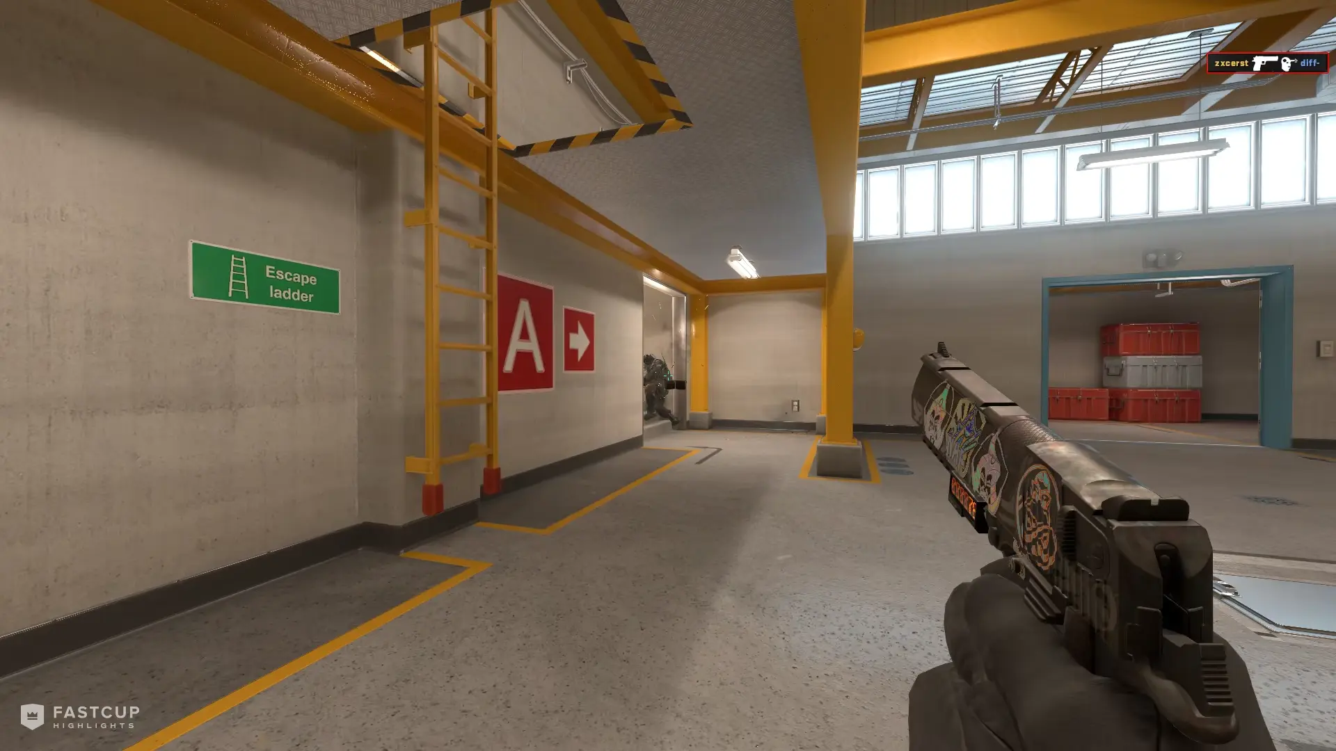 ACE and 1v4 clutch with AK-47 and Desert Eagle | FASTCUP