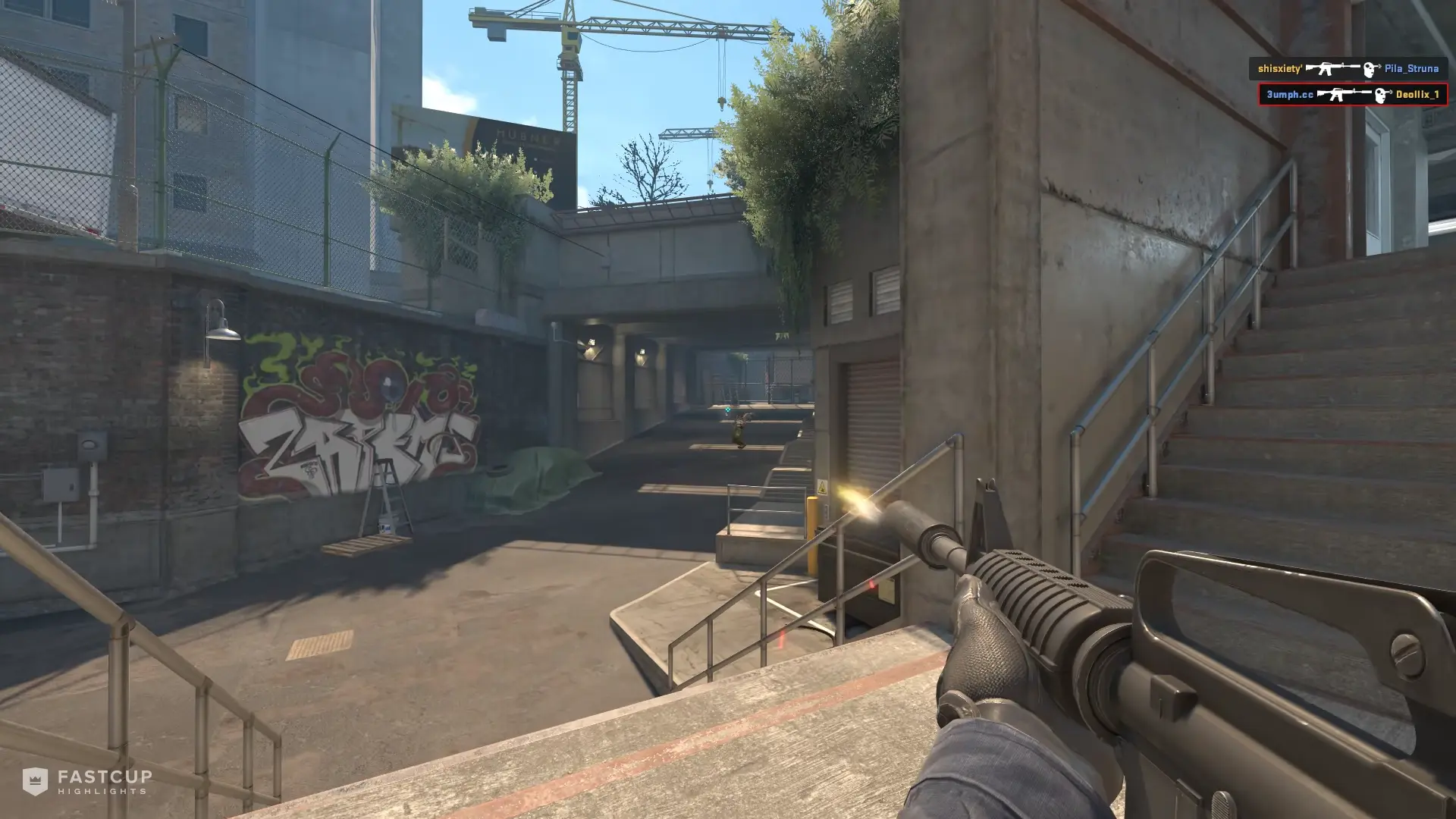 1v3 clutch with AK-47 and M4A1-S | FASTCUP