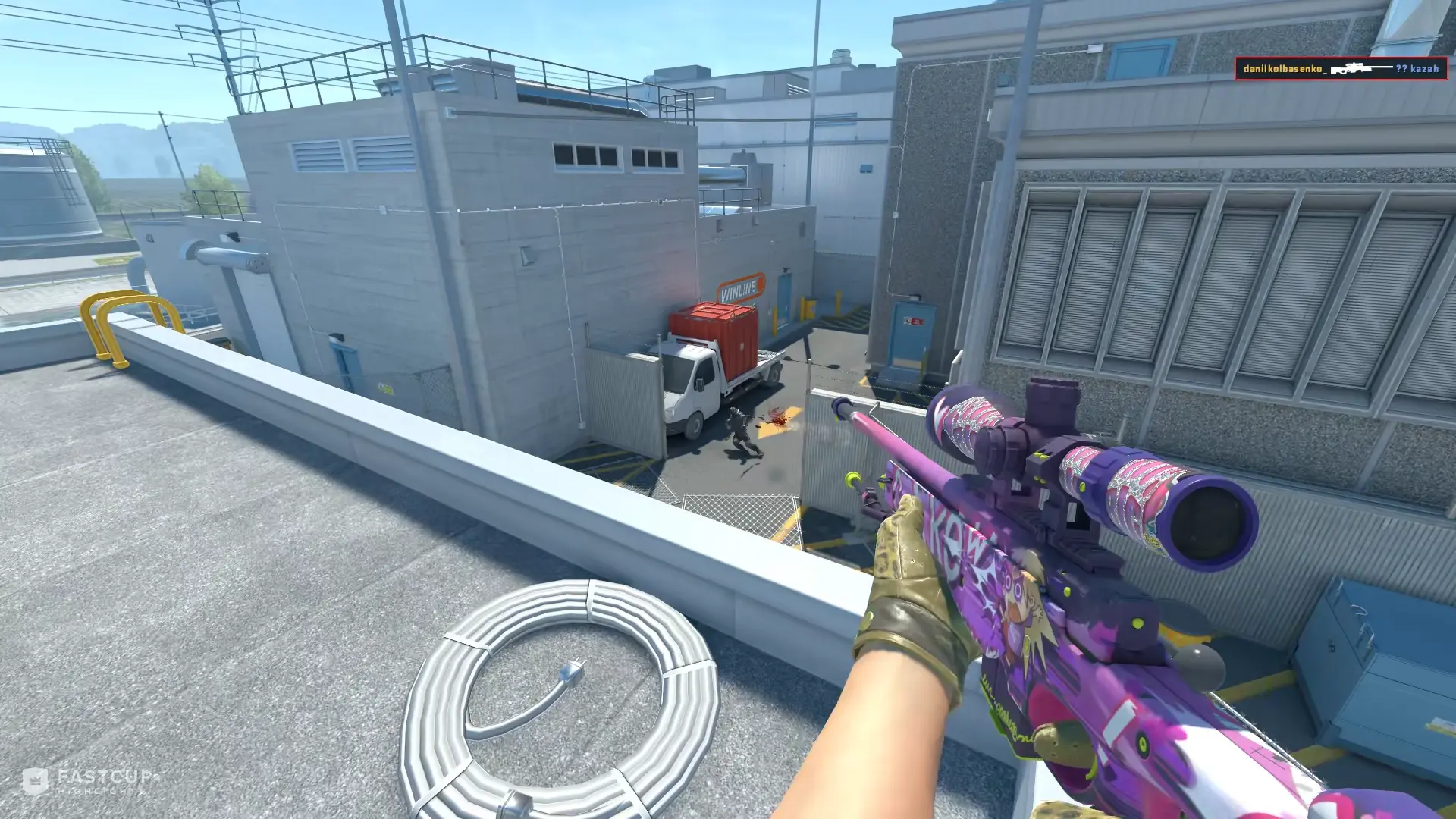 1v3 clutch with AWP and Glock-18 | FASTCUP