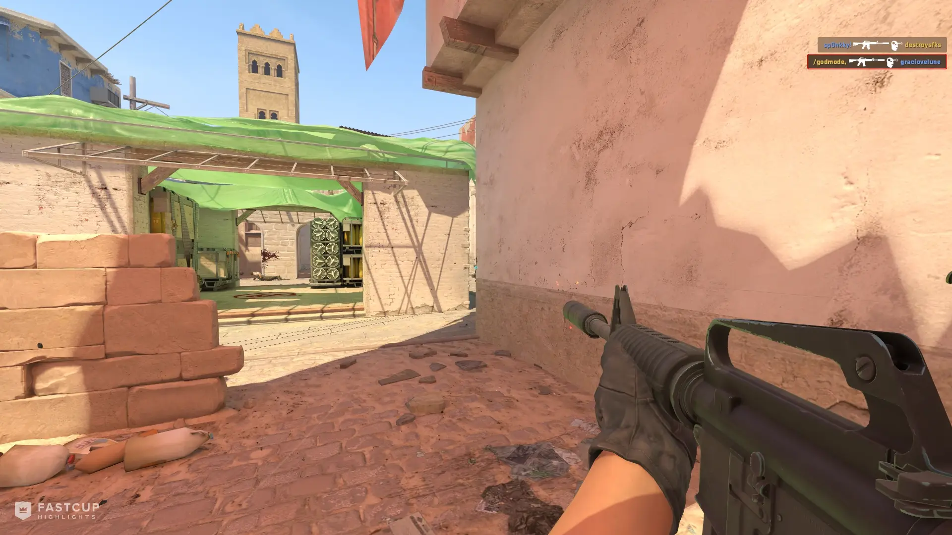 1v3 clutch with M4A1-S and Desert Eagle | FASTCUP