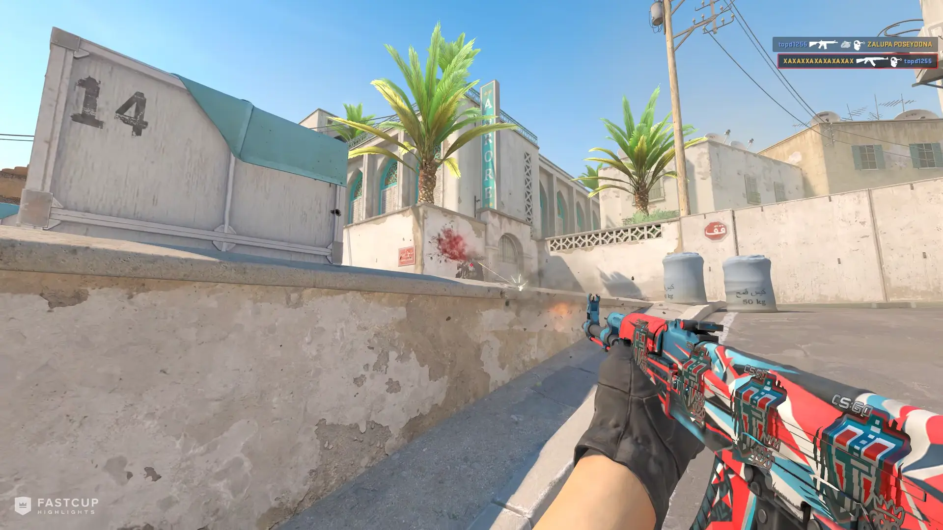4K and 1v3 clutch with AK-47 and AWP | FASTCUP