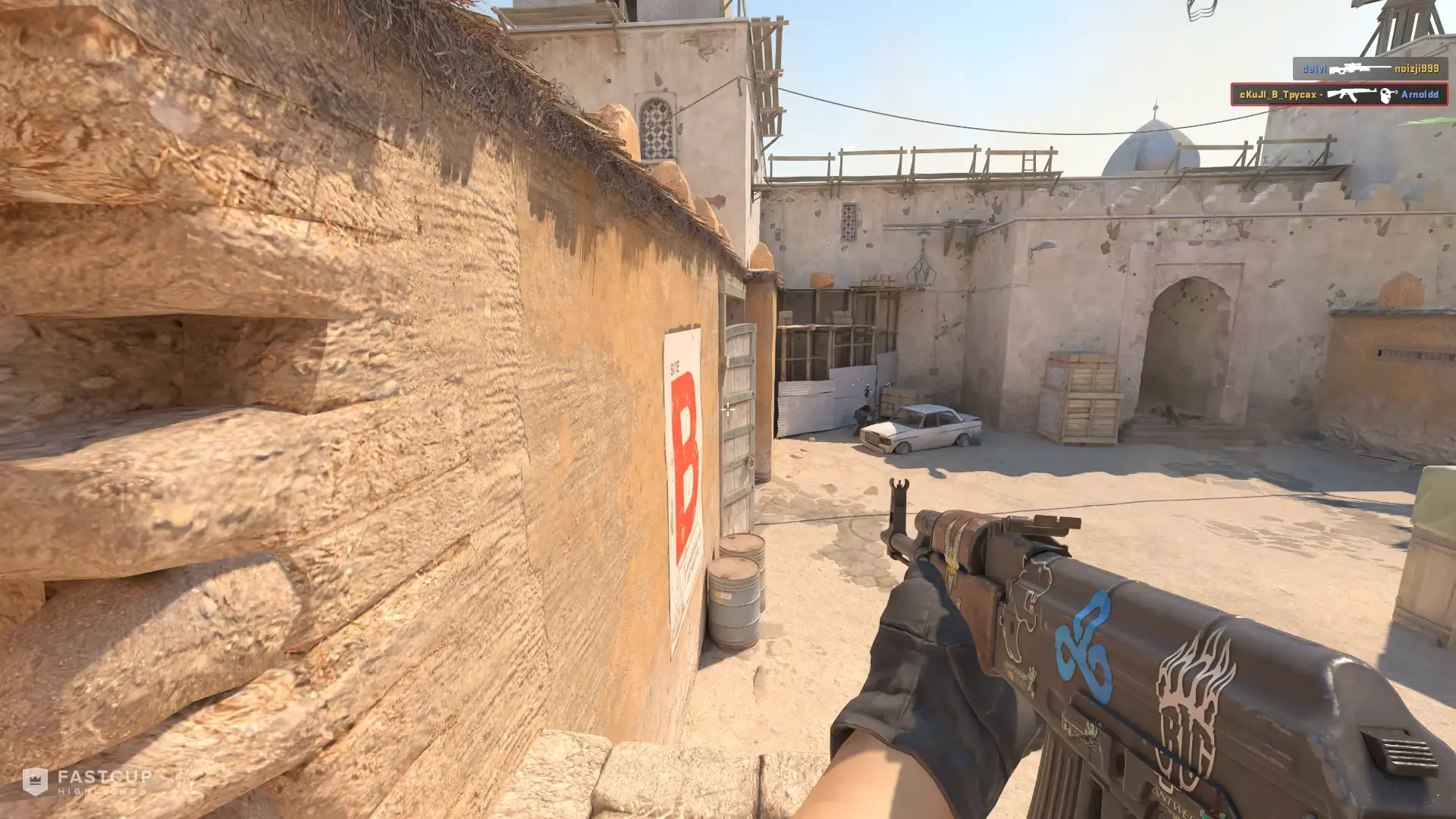 1v4 clutch with AK-47 and AWP | FASTCUP